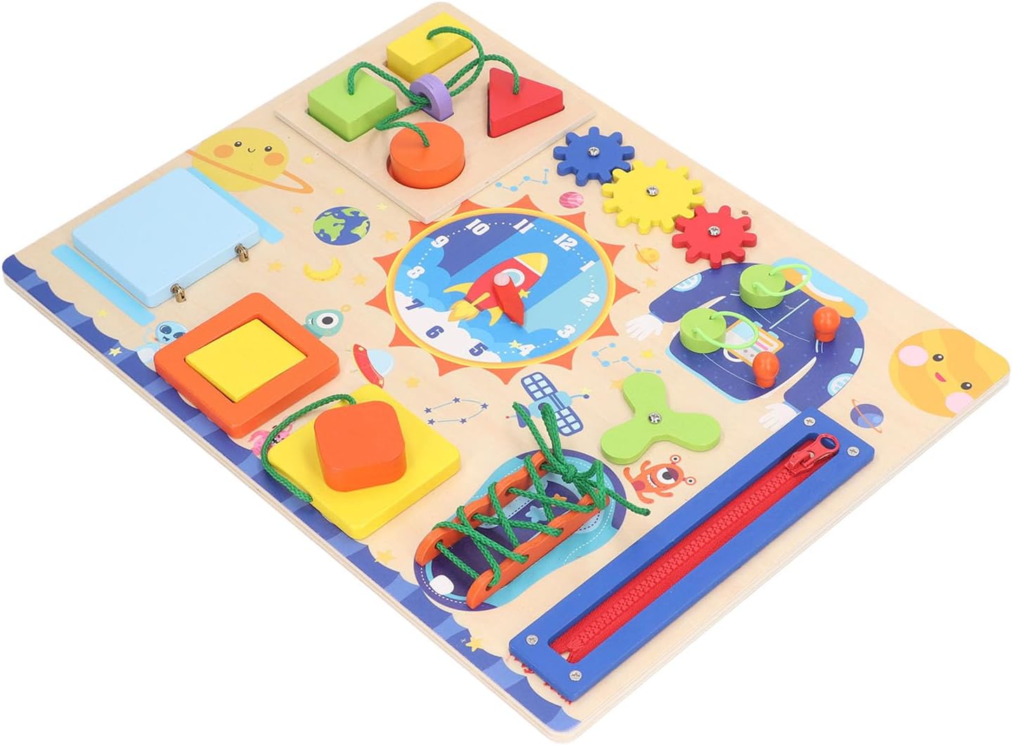 Placa senzoriala cu activitati Montessori, Viata Practica