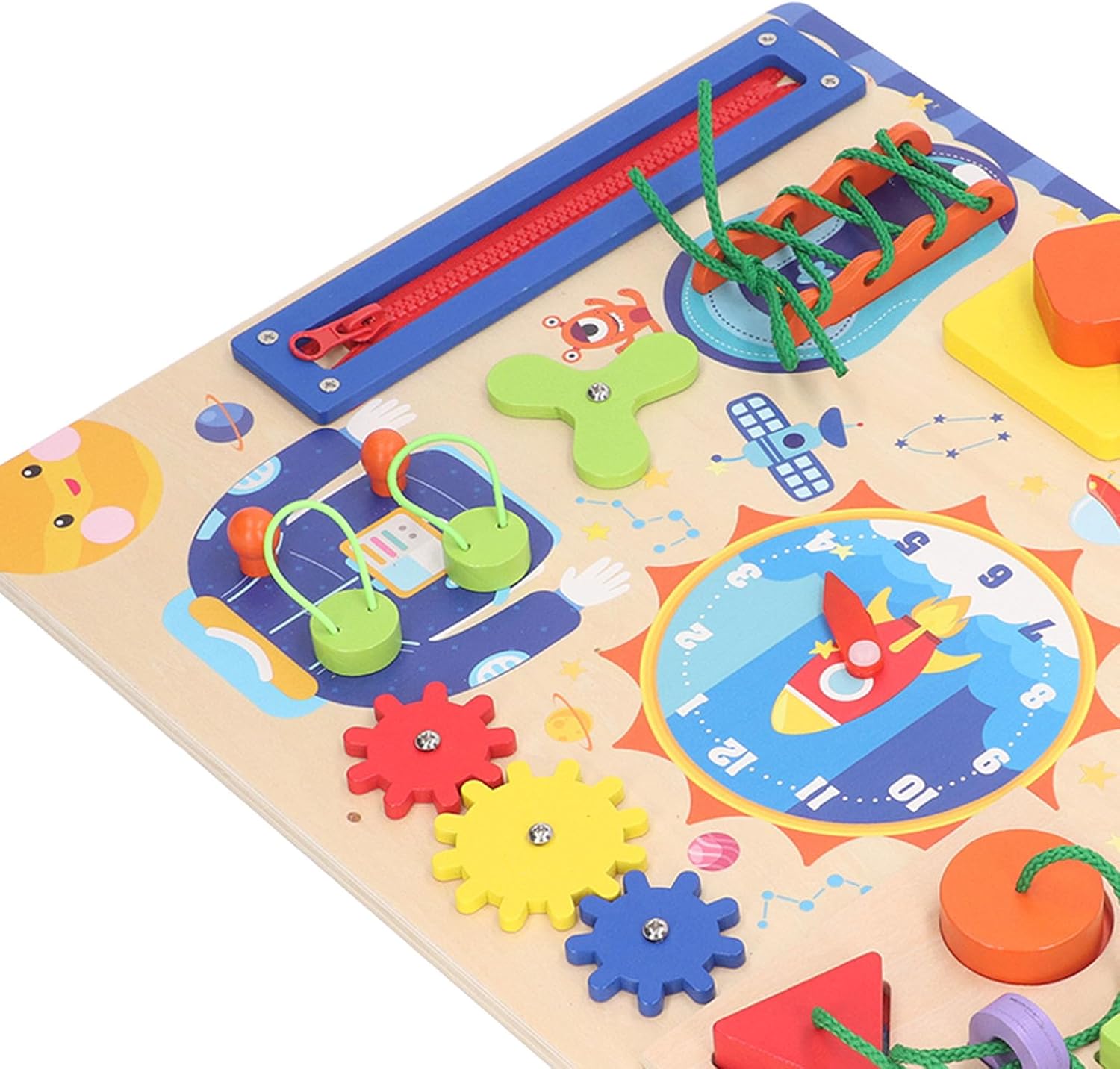 Placa senzoriala cu activitati Montessori, Viata Practica