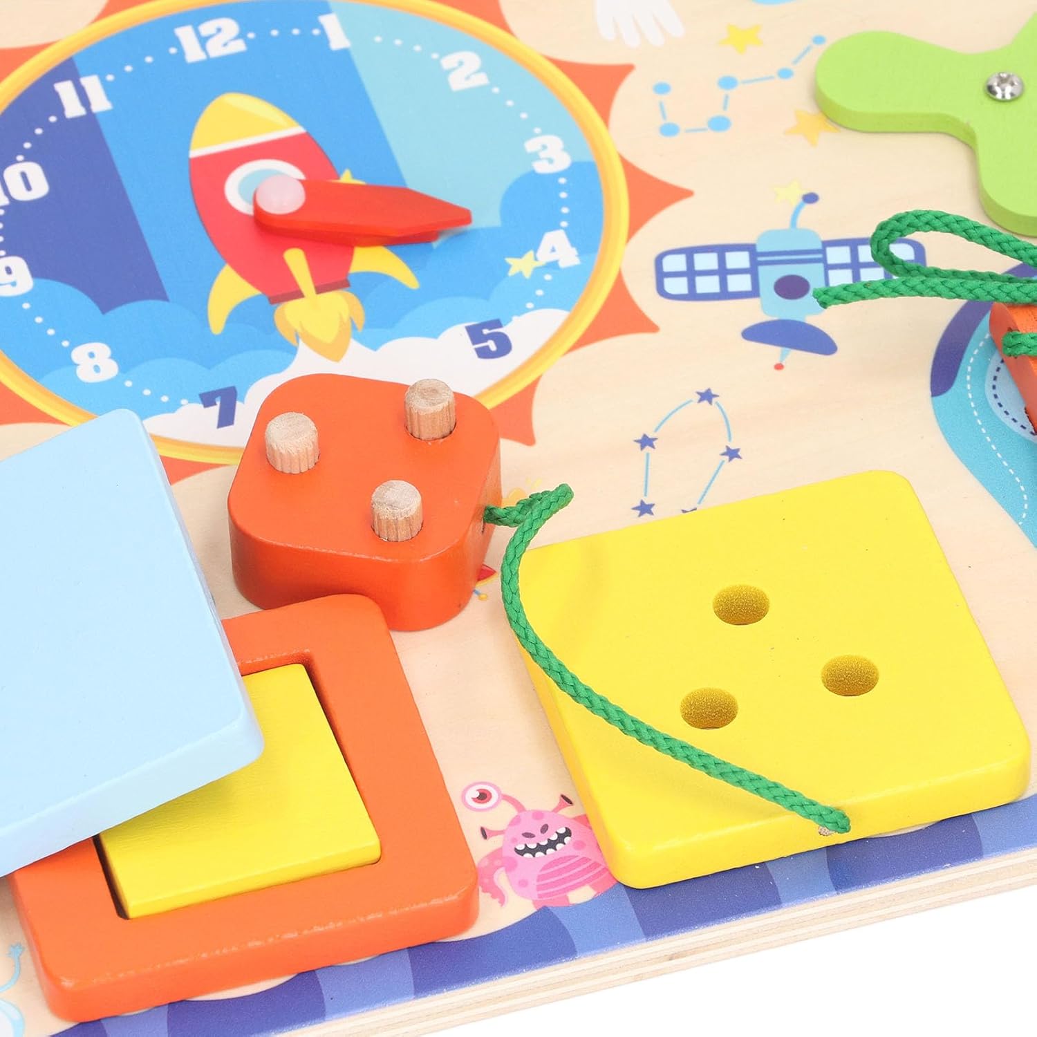 Placa senzoriala cu activitati Montessori, Viata Practica