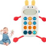 Telefon  bebelusi cu sunete si joc dentitie, Iepuras, 18 luni