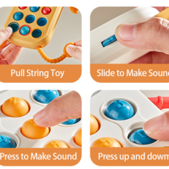 Telefon bebelusi cu sunete si joc dentitie, Iepuras, 18 luni