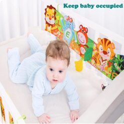 Carte senzoriala bebe si protectie de patut, Animale, 0 luni+ 006 - Copie