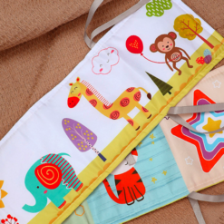 Carte senzoriala bebe si protectie de patut, Animale, 0 luni+