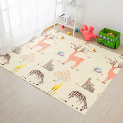 Covor de joaca pliabil din spuma termoizolant cu doua fete 200 x 180 cm