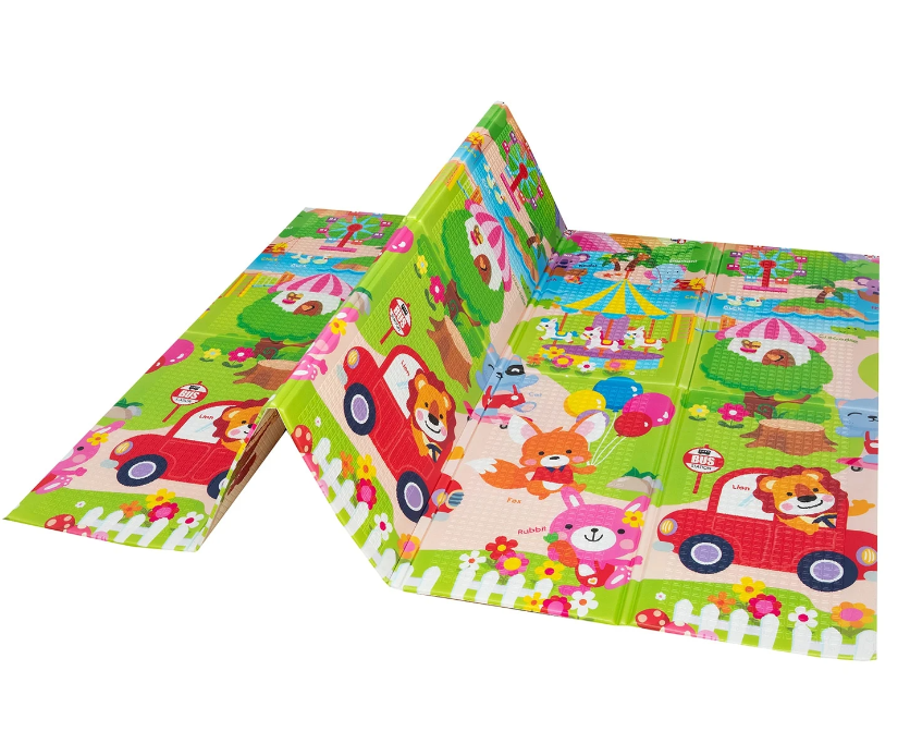 Covor de joaca pliabil, termoizolant cu doua fete 200 x 180 cm