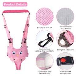 Ham premergator bebe, bumbac, 2 in 1 adjustabil, 8 luni+, roz 001
