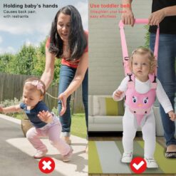 Ham premergator bebe, bumbac, 2 in 1 adjustabil, 8 luni+, roz 001