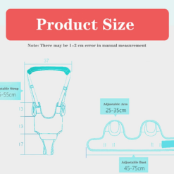 Ham premergator bebe, bumbac, 2 in 1 adjustabil, 8 luni+, roz 001