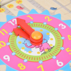 Joc Ceas Calendar din Lemn, Limba Engleza, 3 ani+