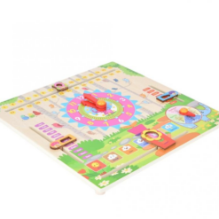 Joc Ceas Calendar din Lemn, Limba Engleza, 3 ani+