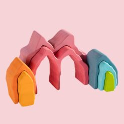 Joc de tip Montessori, Corali, 7 piese, 20 cm 06