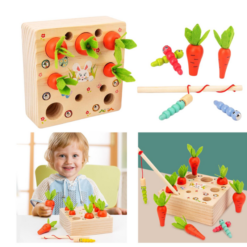 Joc de tip Montessori, Morcovi, 3 ani 02