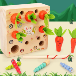 Joc de tip Montessori, Morcovi, 3 ani 02