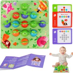 Joc de tip Montessori, joc exersare memorie, 3 ani