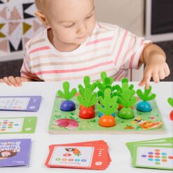 Joc de tip Montessori, joc exersare memorie, 3 ani