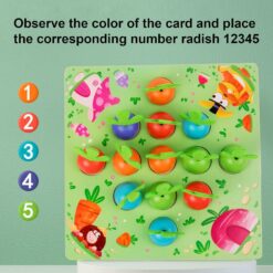 Joc de tip Montessori, joc exersare memorie, 3 ani