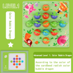 Joc de tip Montessori, joc exersare memorie, 3 ani