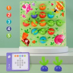 Joc de tip Montessori, joc exersare memorie, 3 ani