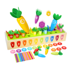 Joc de tip Montessori pentru prescolari, Numaram si sortam, 3 ani+