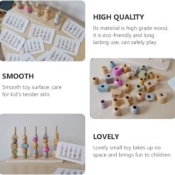 Joc sortare, insiruire - Margele Montessori, 3 ani