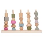 Joc sortare, insiruire - Margele Montessori, 3 ani