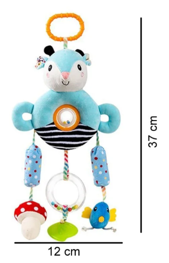 Jucarie bebe, pentru pat si carut, 0 luni+, Albastru