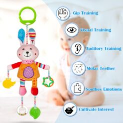 Jucarie bebe, pentru pat si carut, 0 luni+, Iepuras