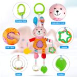 Jucarie bebe, pentru pat si carut, 0 luni+, Iepuras