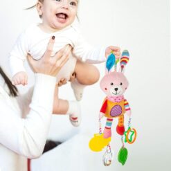 Jucarie bebe, pentru pat si carut, 0 luni+, Iepuras