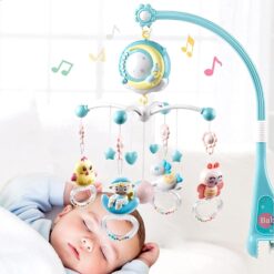 Jucarie bebe pentru patut, 0 luni+, Carusel muzical