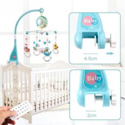 Jucarie bebe pentru patut, 0 luni+, Carusel muzical