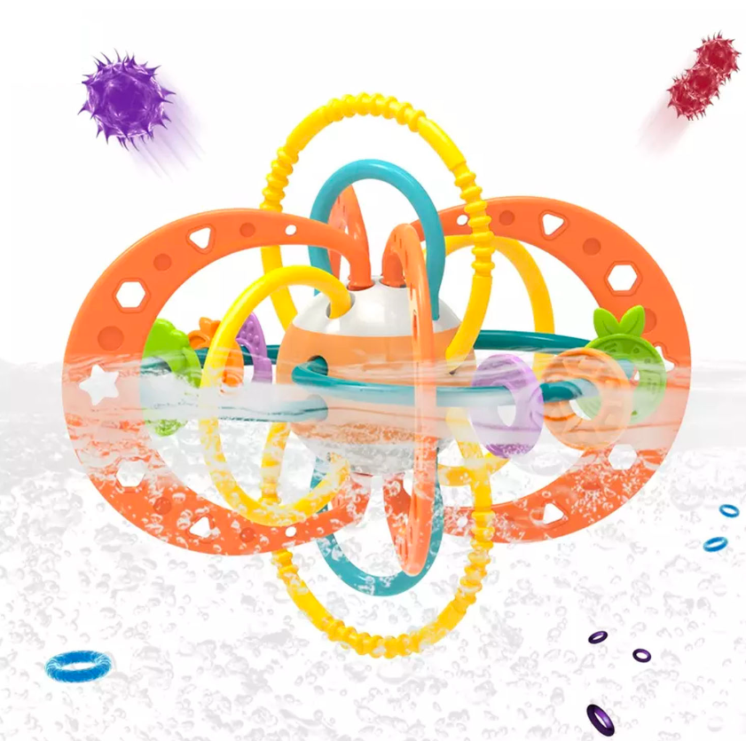 Jucarie de dentitie, senzoriala pentru bebelusi, 0 LUNI+