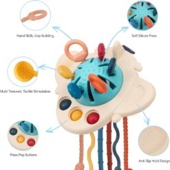 Jucarie de dentitie si senzoriala, Racheta, 18 luni+