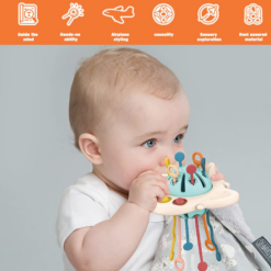 Jucarie de dentitie si senzoriala, Racheta, 18 luni+