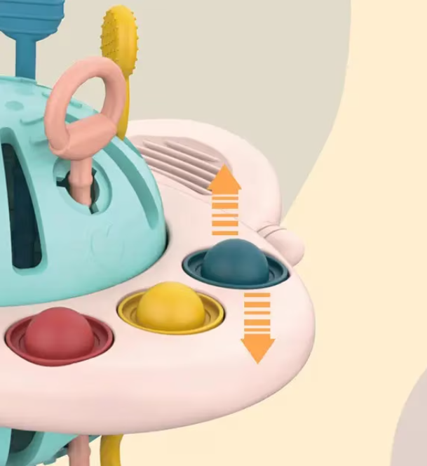 Jucarie de dentitie si senzoriala, Racheta, 18 luni+