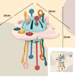 Jucarie de dentitie si senzoriala, Racheta, 18 luni+