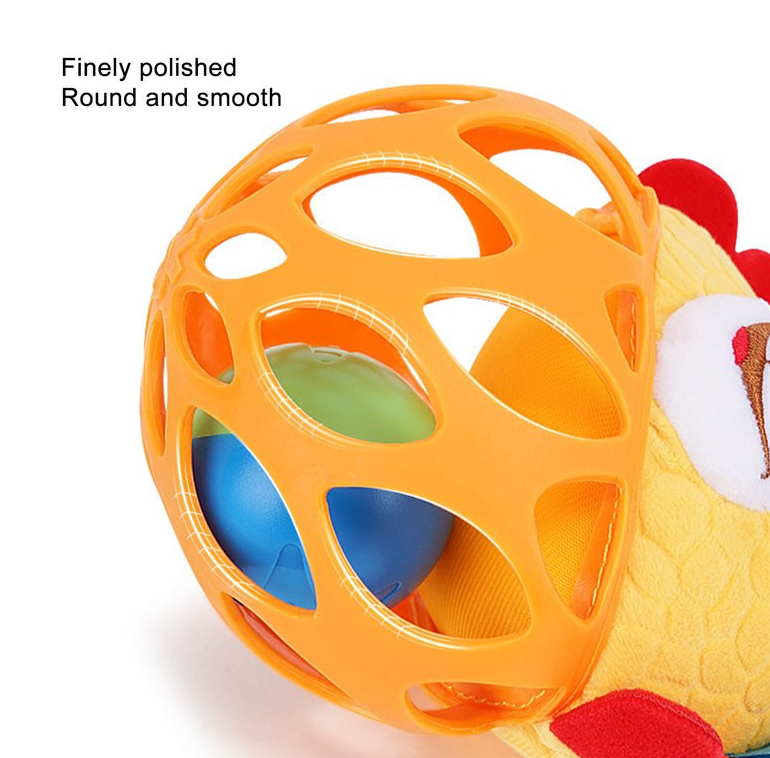 Jucarie de dentitie si zornaitoare, pentru bebelusi,Leu, 0 luni