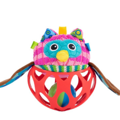 Jucarie de dentitie si zornaitoare, pentru bebelusi,Bufnita, 0 luni 01