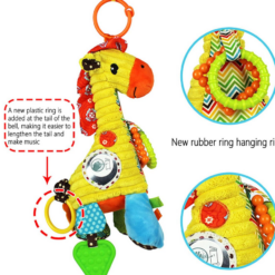 Jucarie dentitie si muzicala pentru bebelusi, Girafa, 6 luni