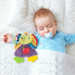 Jucarie dentitie si senzoriala pentru bebelusi, Elefant, 6 luni