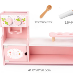 Jucarie din lemn - Mini Stand dulciuri si cafea, 3 ani