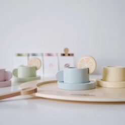 Jucarie din lemn - Set servirea ceai, Nunukids, 3 ani