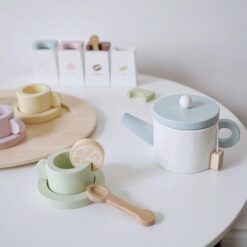 Jucarie din lemn - Set servirea ceai, Nunukids, 3 ani