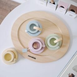 Jucarie din lemn - Set servirea ceai, Nunukids, 3 ani
