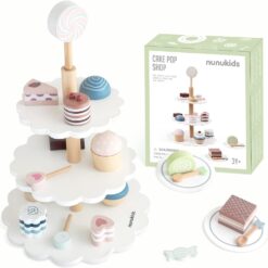 Jucarie din lemn - Stand Prajituri, Nunukids, 3 ani 08