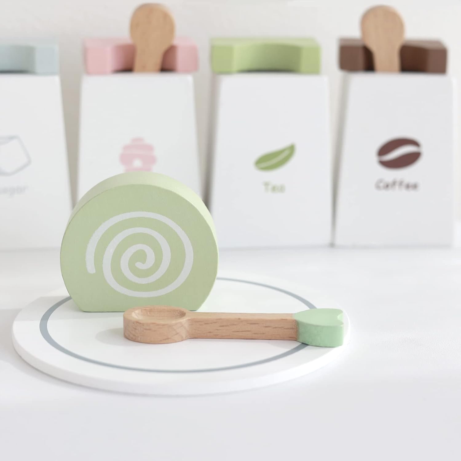 Jucarie din lemn - Stand Prajituri, Nunukids, 3 ani 08