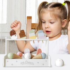 Jucarie din lemn - Stand de inghetata,Nunukids, 3 ani