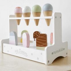 Jucarie din lemn - Stand de inghetata,Nunukids, 3 ani