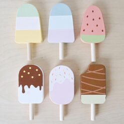 Jucarie din lemn - Stand de inghetata,Nunukids, 3 ani