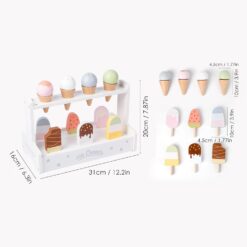 Jucarie din lemn - Stand de inghetata,Nunukids, 3 ani